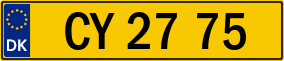Trailer License Plate